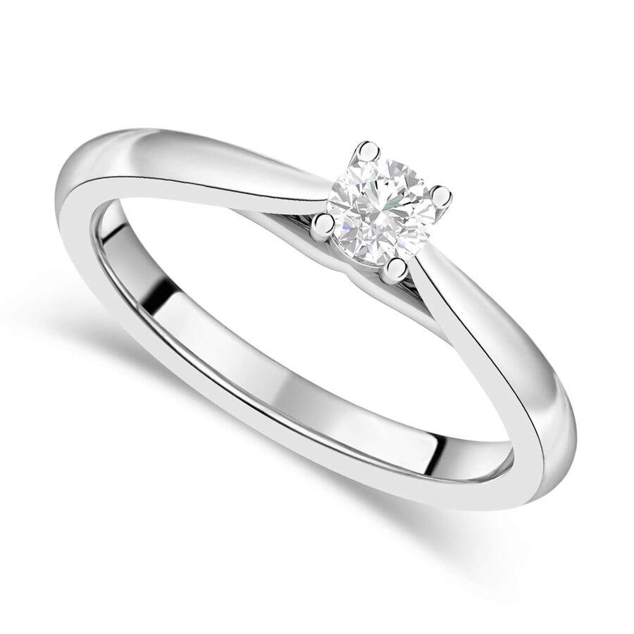 The Orchid Setting unazë platin me 0.25ct diamant