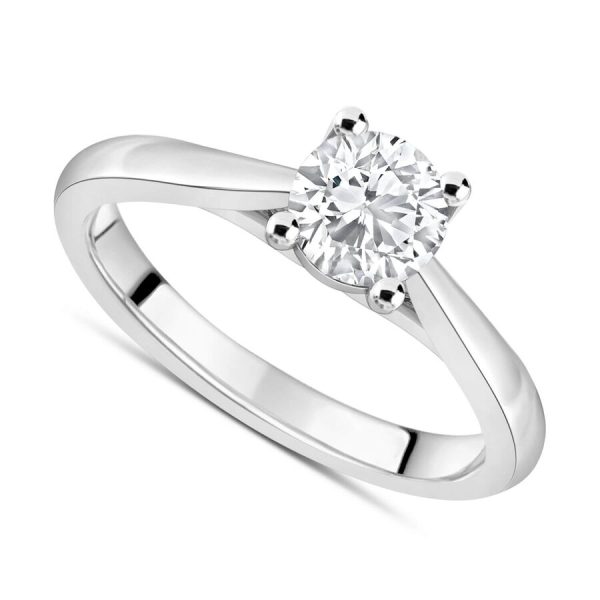 The Orchid Setting unazë platin me 1.00ct diamant