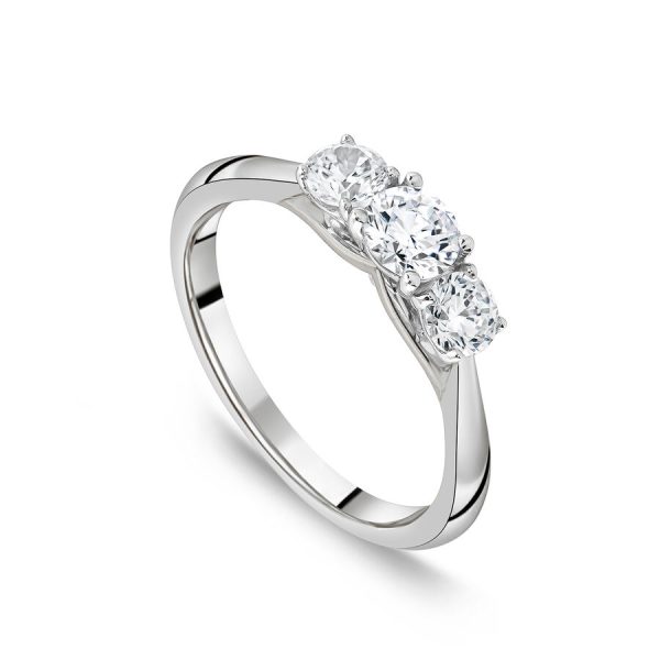 The Orchid Setting unazë platin me 0.75ct diamant