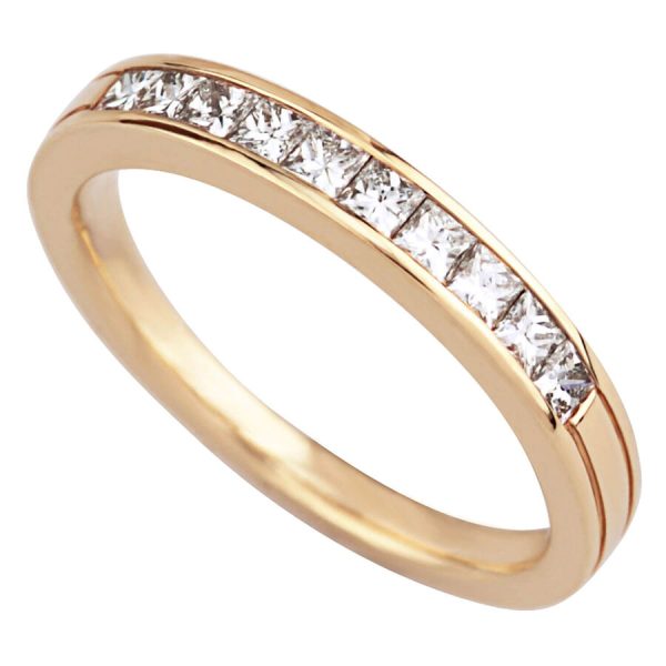 Unazë eternity me diamant princess eternity
