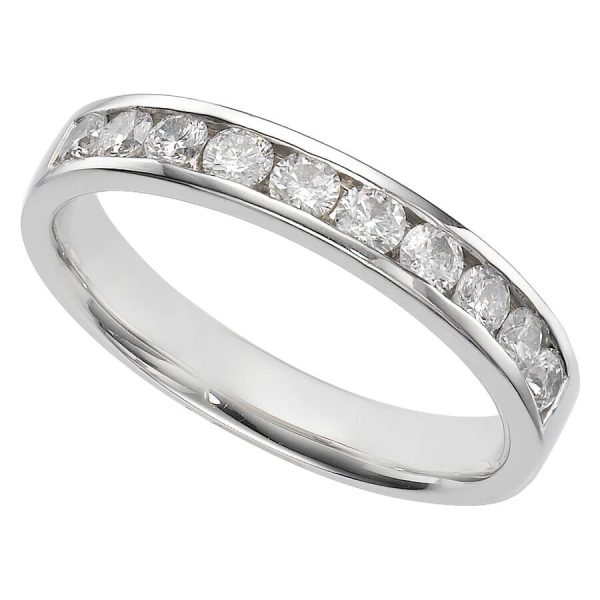 Unazë eternity platin me diamant eternity — ref. 5029