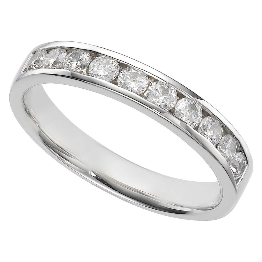 Unazë eternity platin me diamant eternity — ref. 5029