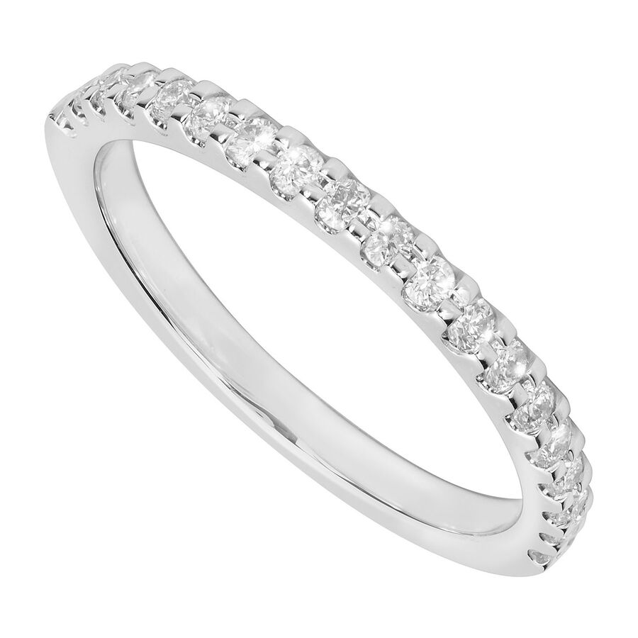 Unazë martese platin me diamant — ref. 5104
