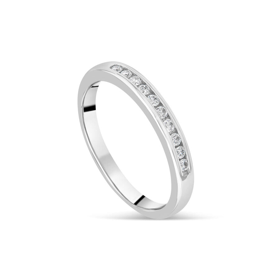 Unazë platin me diamant — ref. 5169