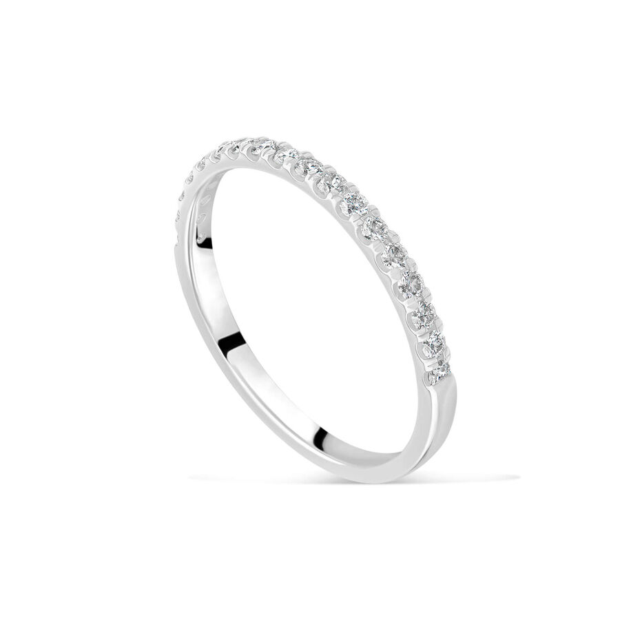 Unazë martese platin 1.7mm me 0.20ct diamant