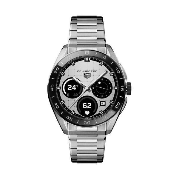 TAG Heuer orë Connected Calibre E5 45mm çelik