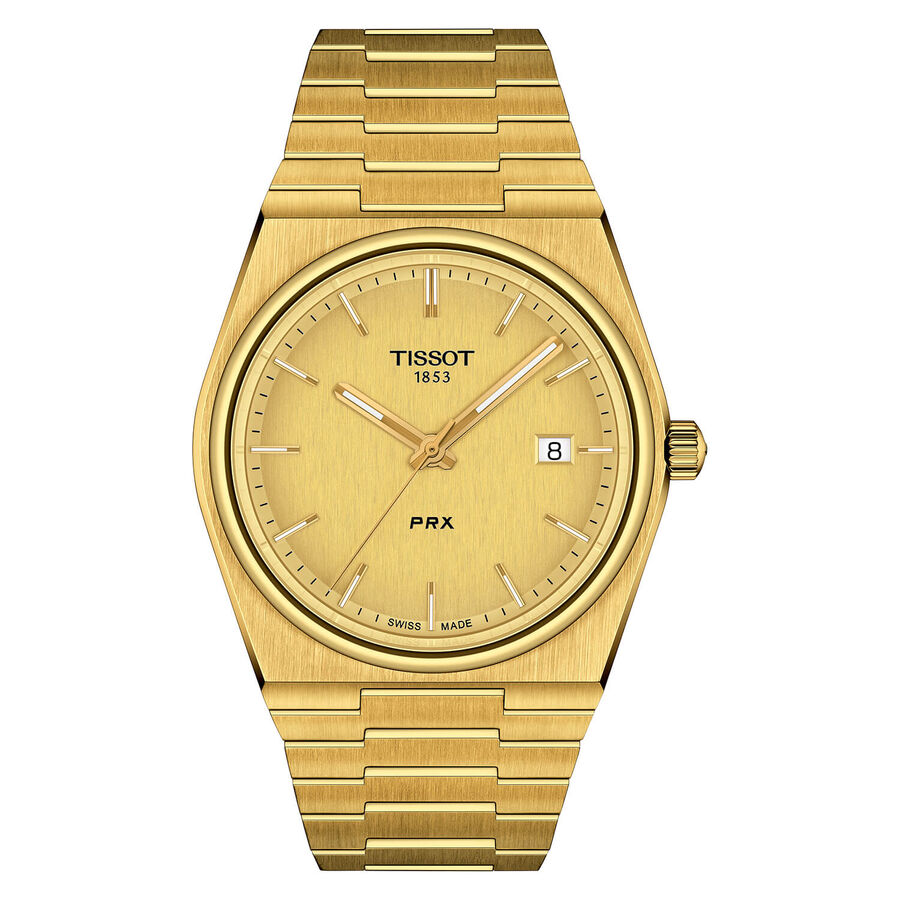 Tissot orë PRX 40mm ar i verdhë