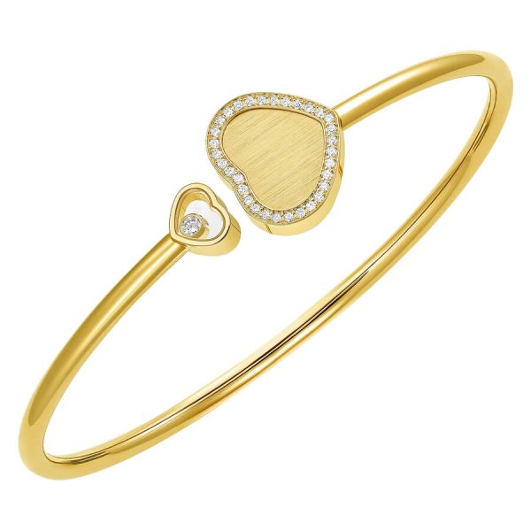 Chopard byzylyk Happy Hearts ar i verdhë 18k me 0.19ct diamant
