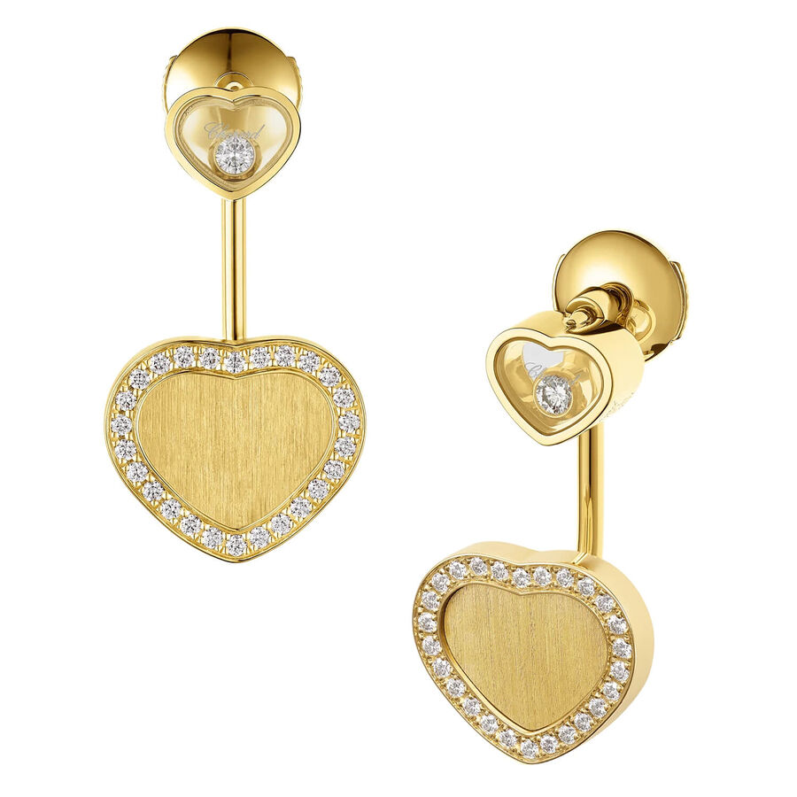 Chopard vathë Happy Hearts ar i verdhë 18k me 0.33ct diamant