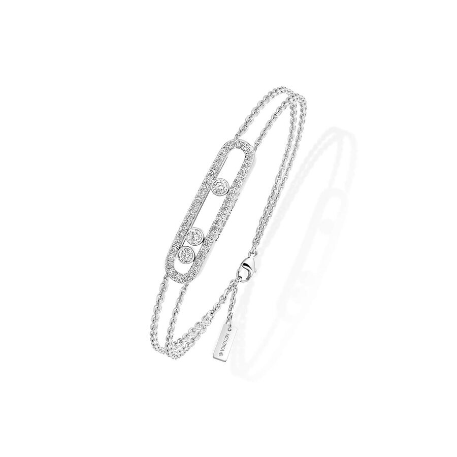 Messika byzylyk Move Classic ar i bardhë me 0.65ct diamant