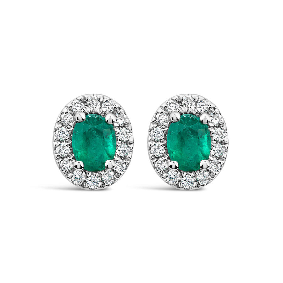 Vathë me kunj ar i bardhë 9k me diamant halo