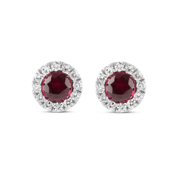 Vathë ar i bardhë 9k me 0.16ct diamant halo