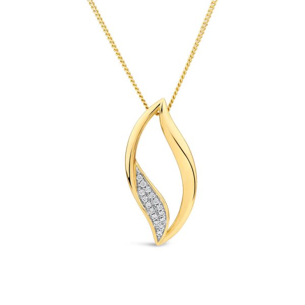 Varëse ar i verdhë 9k me diamant