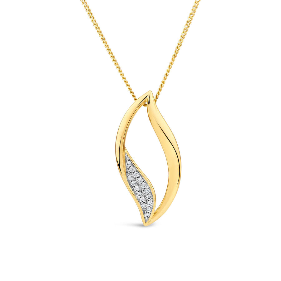 Varëse ar i verdhë 9k me diamant