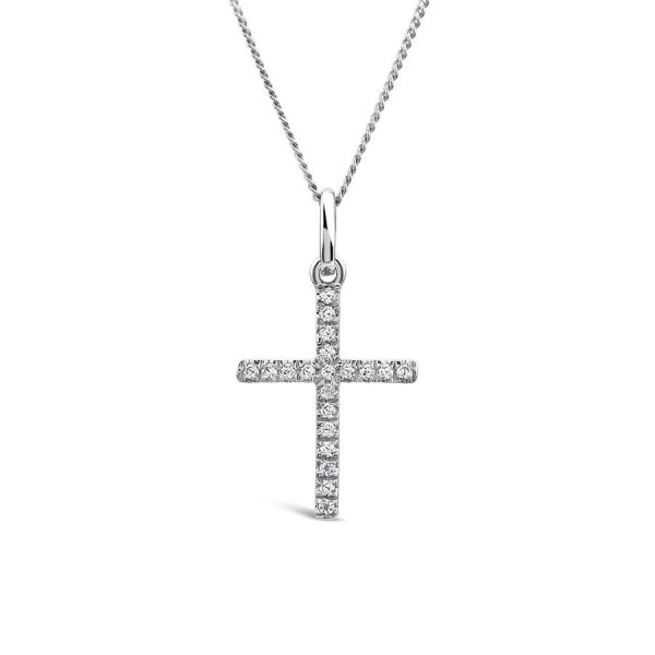 Varëse ar i bardhë 9k me 0.10ct diamant