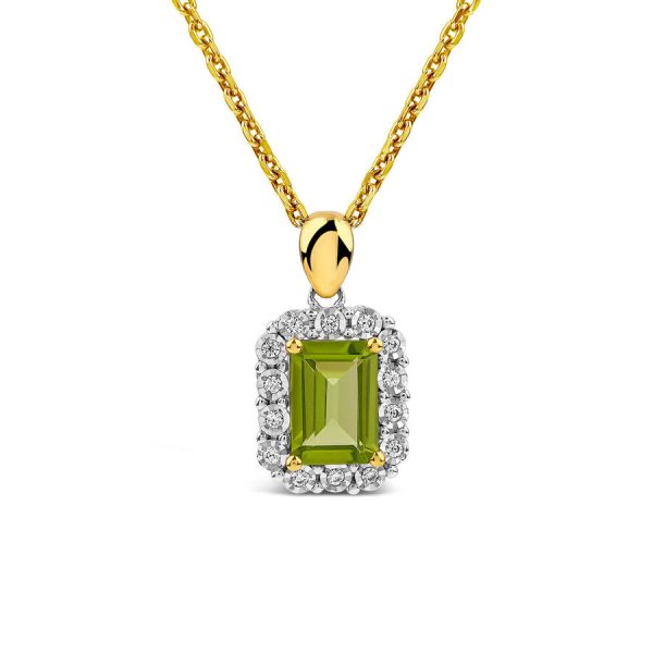 Varëse ar i verdhë 9k me 0.06ct diamant halo