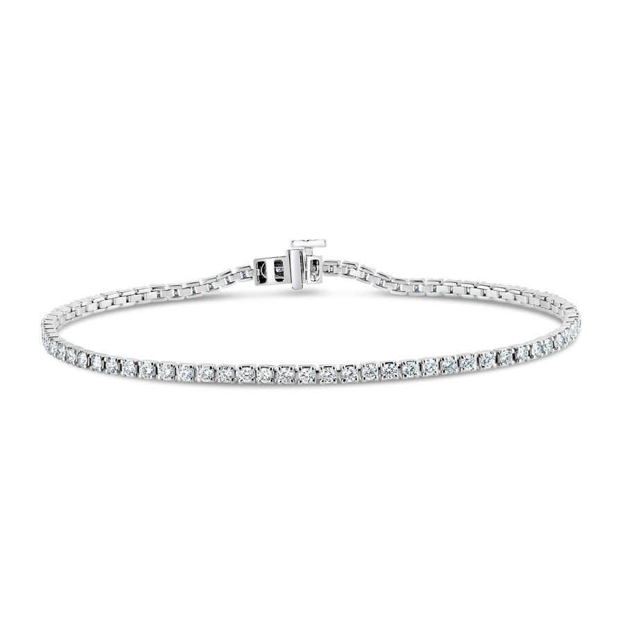 Byzylyk ar i bardhë 18k me 2.00ct diamant tenis