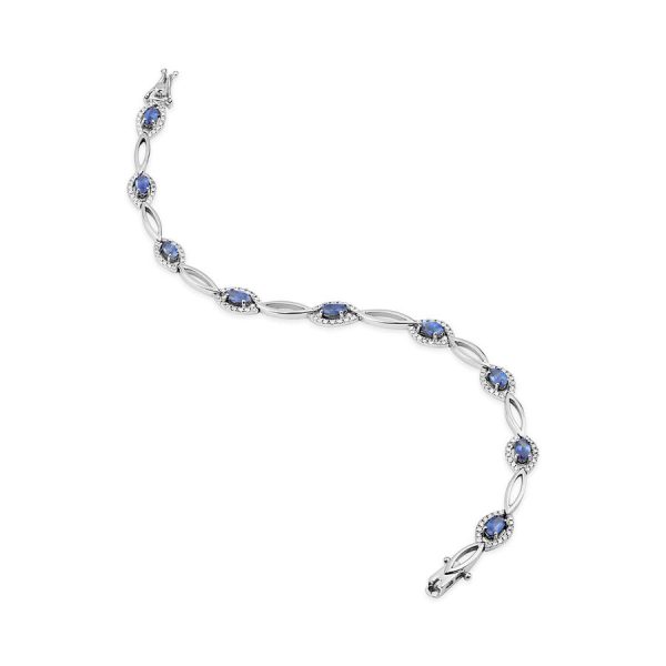 Byzylyk ar i bardhë 9k me 0.71ct diamant ovale