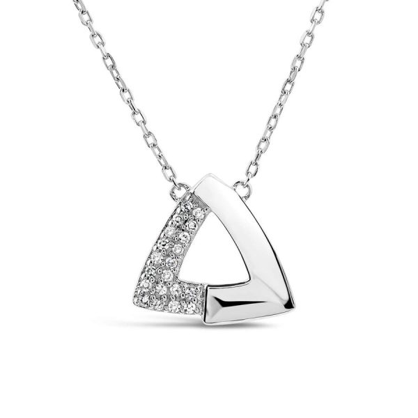 Qafore ar i bardhë 9k me 0.05ct diamant