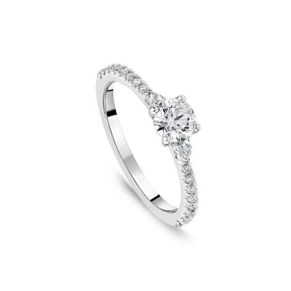 Northern Star unazë platin me 0.75ct diamant brilliant yll