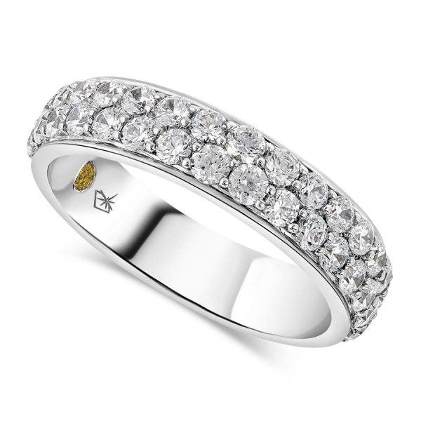 Northern Star unazë ar i bardhë 18k me 1.00ct diamant yll