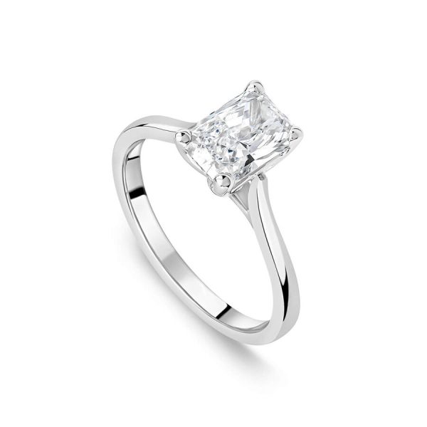 Born unazë solitaire platin me 1.50ct diamant i rritur në laborator solitaire — 1.50ct