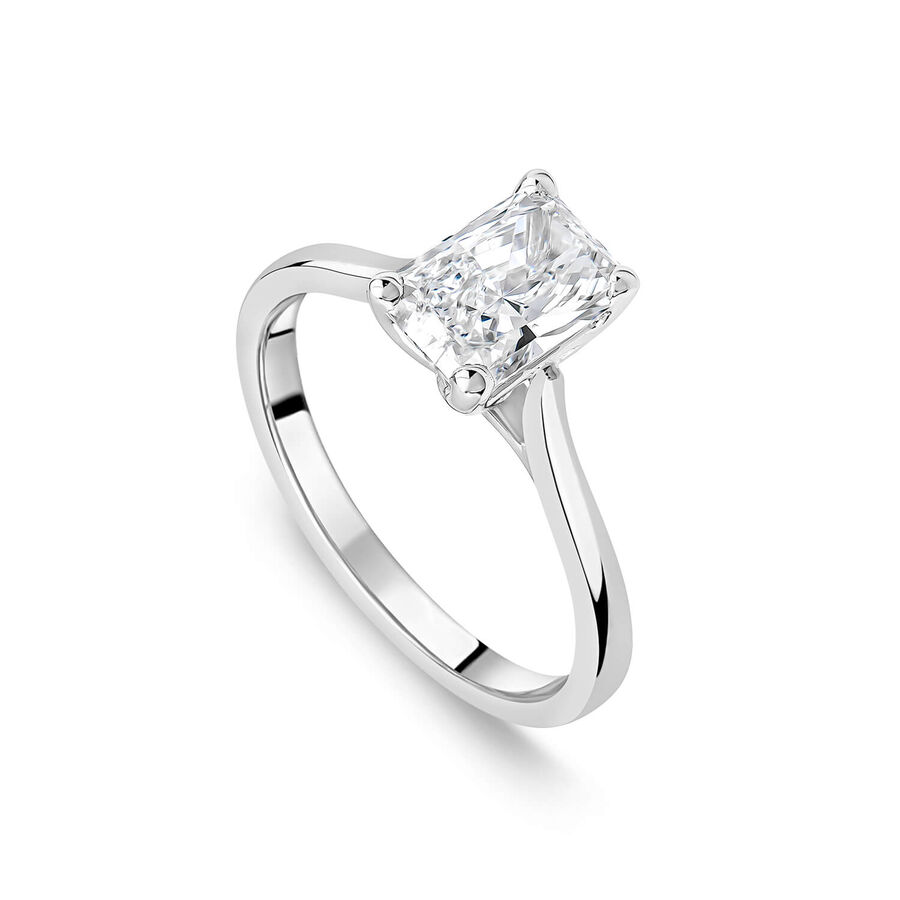 Born unazë solitaire platin me 1.50ct diamant i rritur në laborator solitaire — 1.50ct