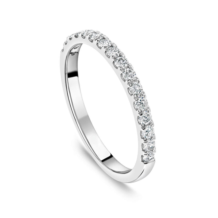 Born unazë martese platin me 0.25ct diamant i rritur në laborator eternity