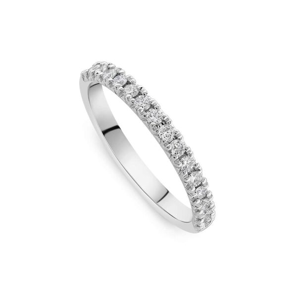 Born unazë martese platin me 0.30ct diamant
