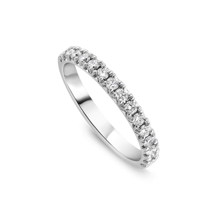 Born unazë martese platin me 0.40ct diamant