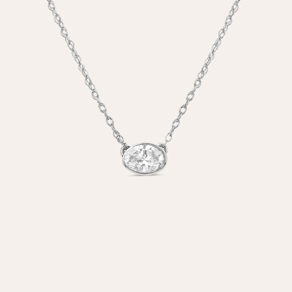 Born varëse Kissed ar i bardhë 9k me 0.20ct diamant i rritur në laborator ovale