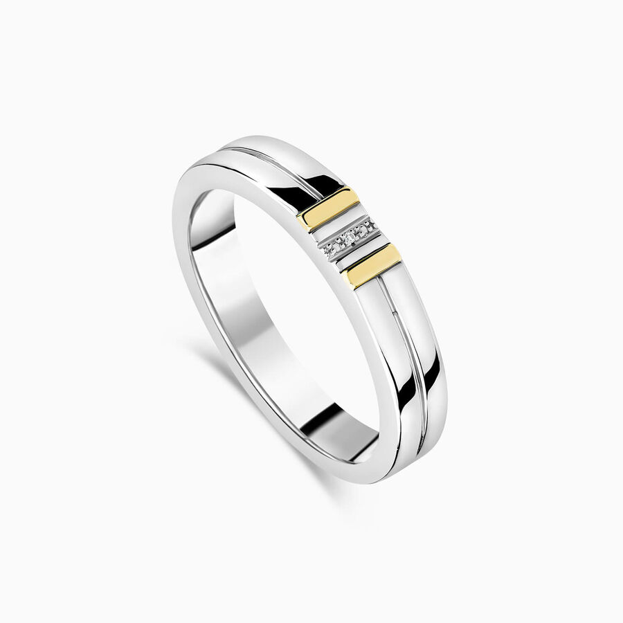 Unazë ar i verdhë 9k me 0.002ct diamant