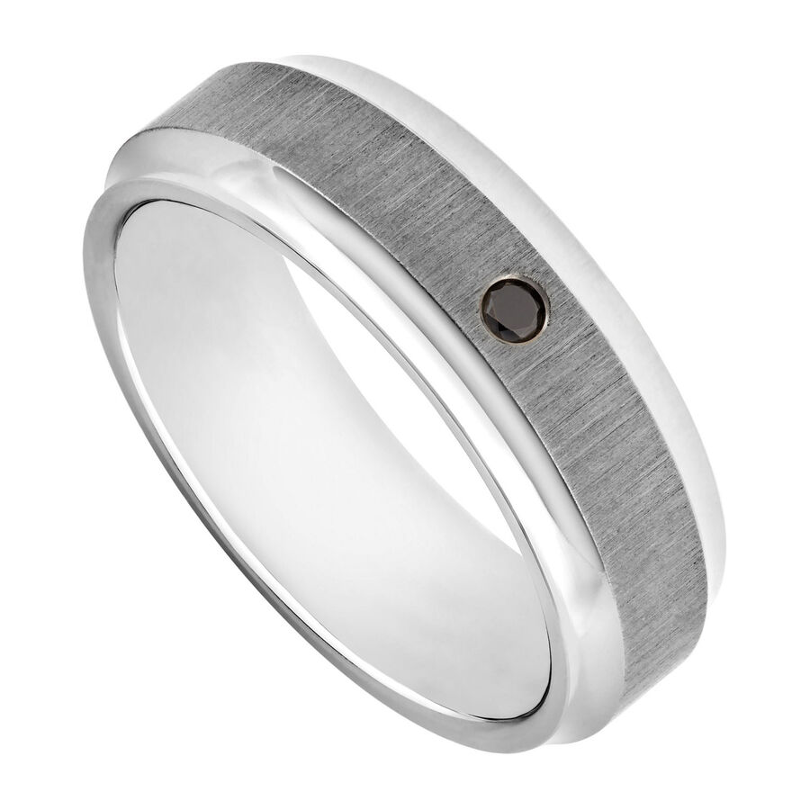Unazë titan 7mm me diamant — 7mm