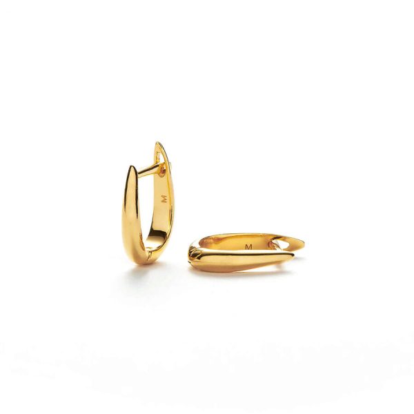 Missoma vathë huggie vermeil ari 18k me zirkon kubik huggie